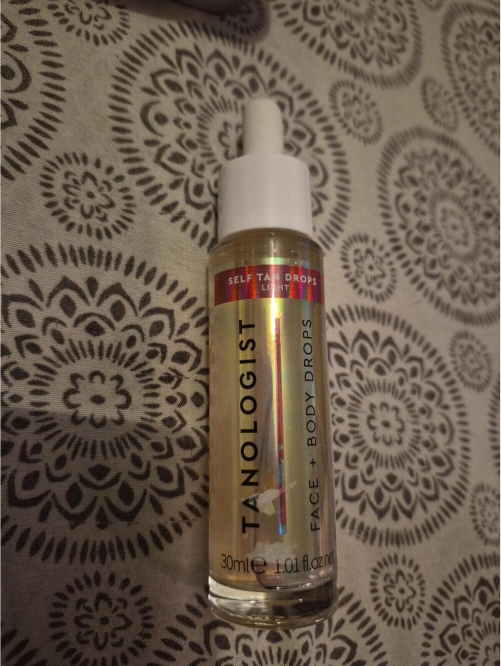 Tanologist Self Ran Drops Light. Face And Body Drops. 1.01fl oz.